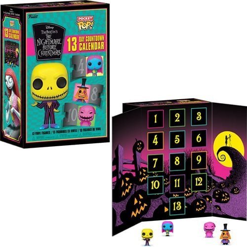 Funko The Nightmare Before Christmas Blacklight 13 Day Advent Calendar