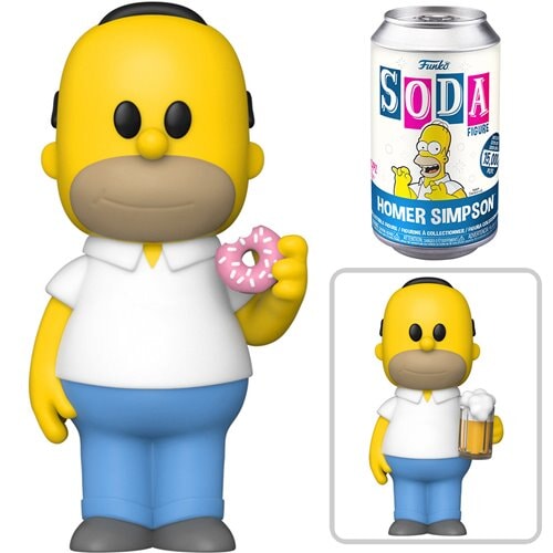 Funko Vinyl SODA: The Simpsons - Homer Simpson (1:6 Chance at Chase) (Order 6 for a SEALED Case)