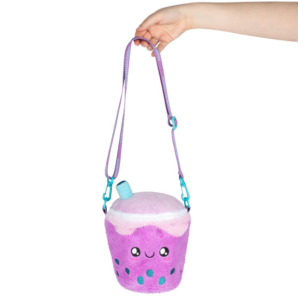 Squishable Comfort Food Bubble Tea Fuzzy Crossbody Bag