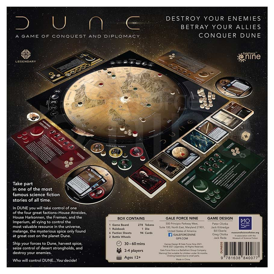 Dune: A Game of Conquest & Diplomacy (Film Version) Scratch and Dent Copy