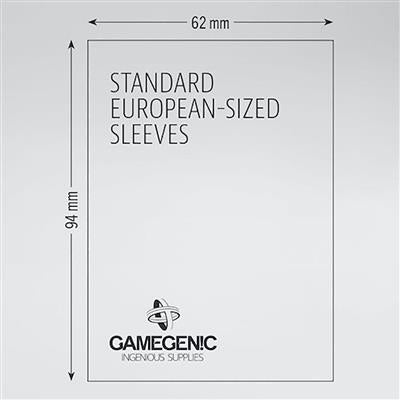 Gamegenic Prime Sleeves: Standard European (62 x 94 mm)