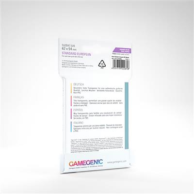 Gamegenic Prime Sleeves: Standard European (62 x 94 mm)