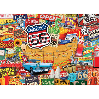 Greetings From Route 66 - 500 Piece Jigsaw Puzzle