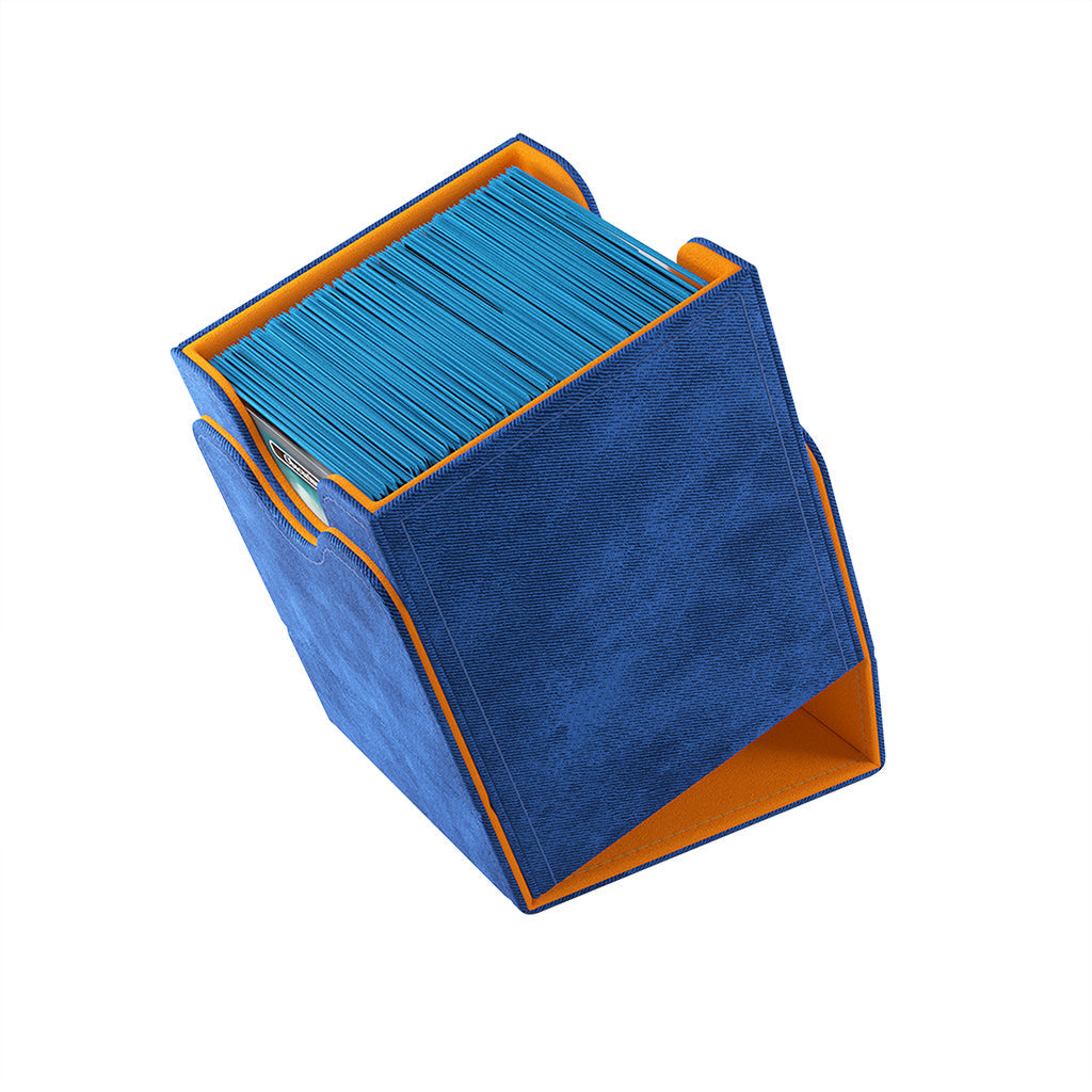 GameGenic Squire 100+ Card Convertible Deck Box - XL Blue/Orange Exclusive Line