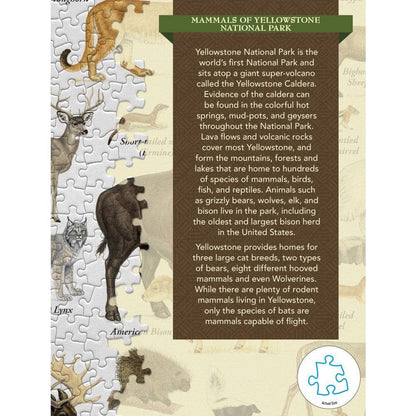 Mammals of Yellowstone National Park 1000 Piece Jigsaw Puzzle