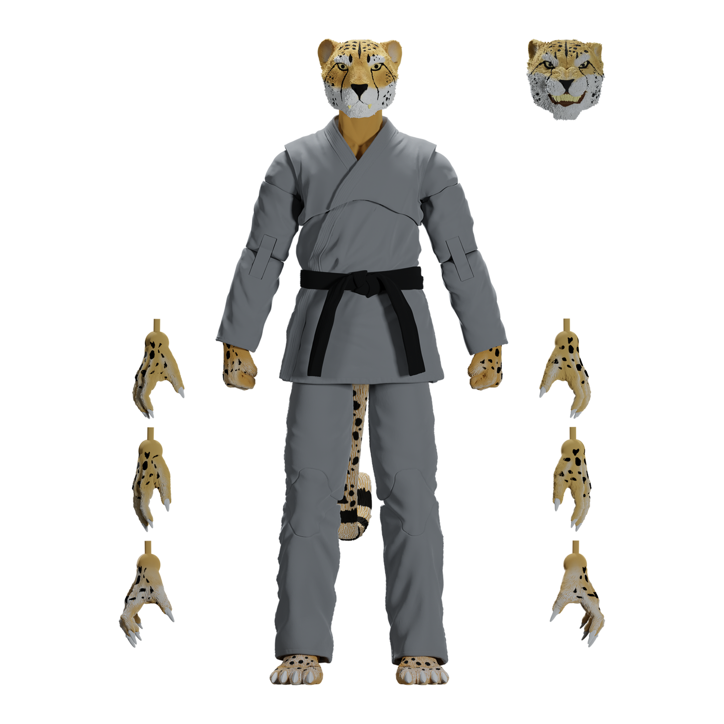 Zoo Jitsu Fighters Chico the Cheetah Action Figure