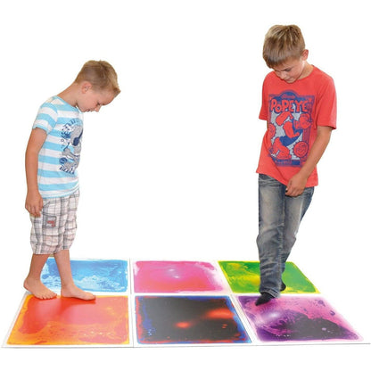 19.7" Square Liquid Sensory Floor Tile - Box of 6