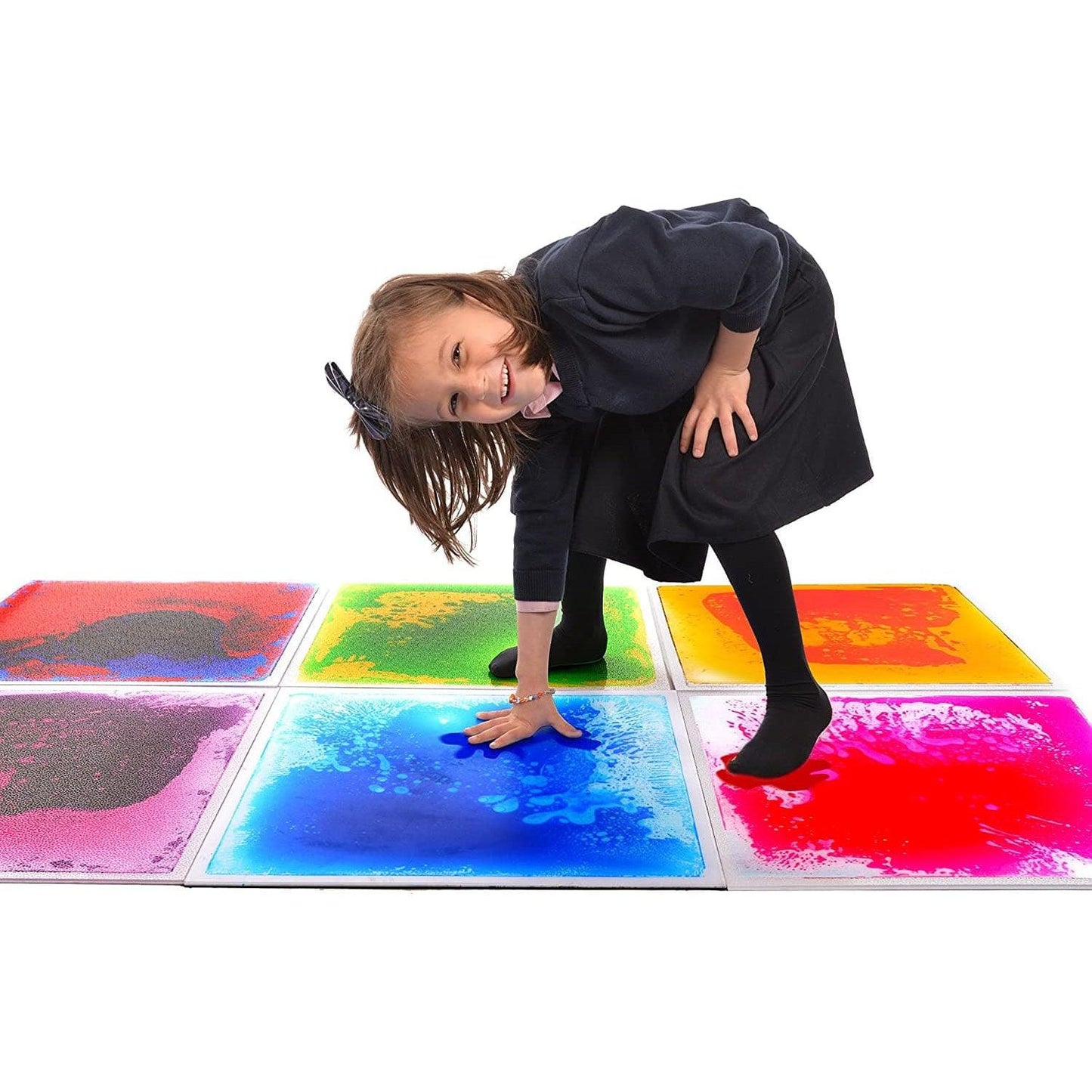 19.7" Square Liquid Sensory Floor Tile - Box of 6