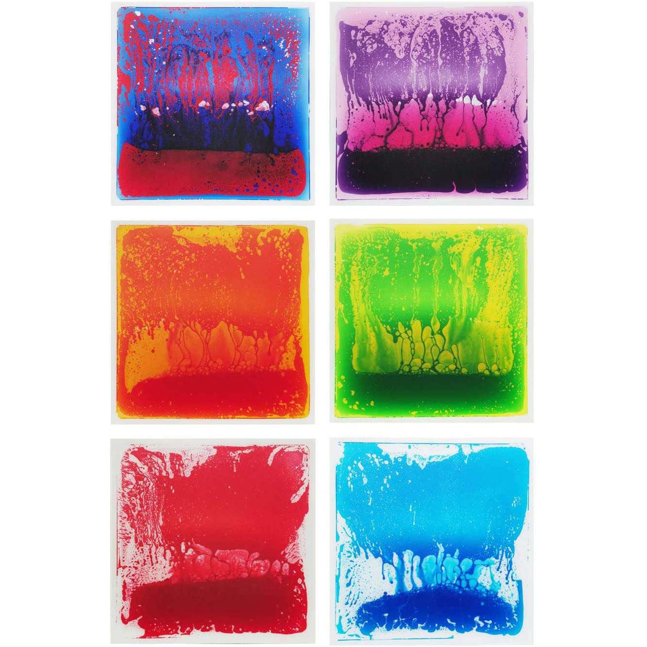 19.7" Square Liquid Sensory Floor Tile - Box of 6