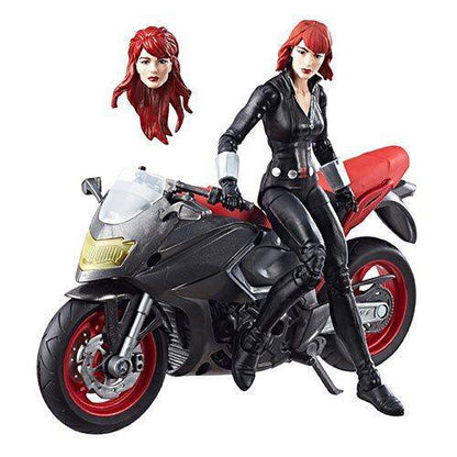 Marvel Legends Vehicle Series 6-inch Black Widow with Motorcycle