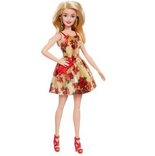 Holiday look Barbie Blonde Doll - FTF78
