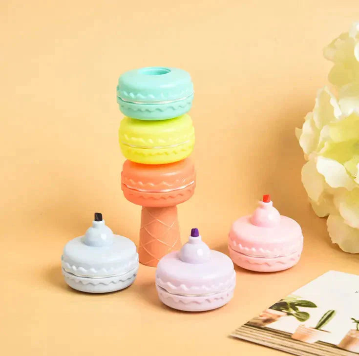 5 Color Macaroon Fluorescent Highlighter