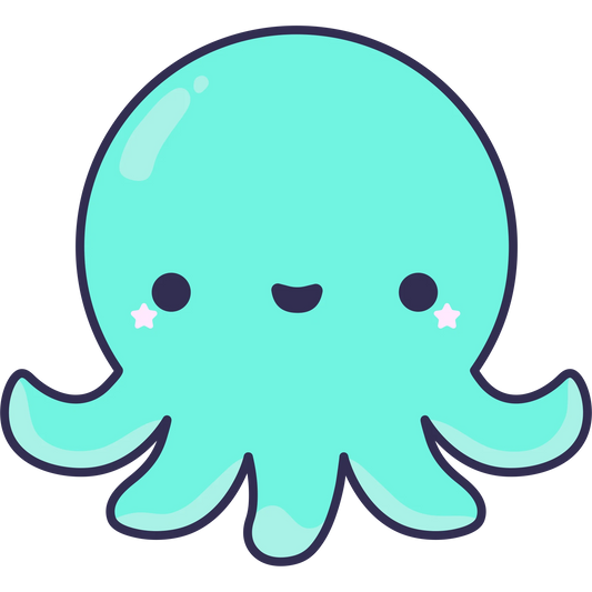 Baby Octopus 4" Sticker