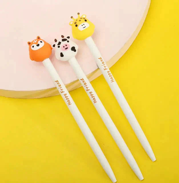 Happy Animal Friends Retractable Gel Pen