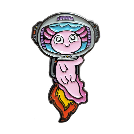 Astronaut Axolotl Pin