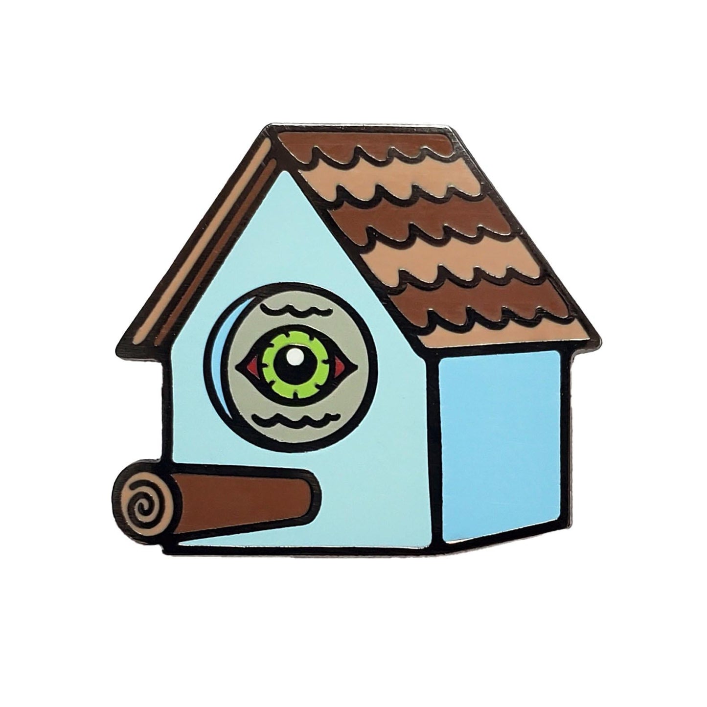 Bird Watching Birdhouse Enamel Pin
