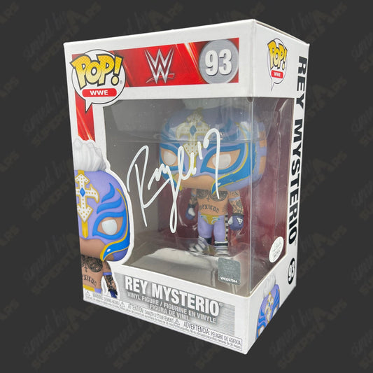 Rey Mysterio signed WWE Funko POP Figure #93 (w/ JSA)
