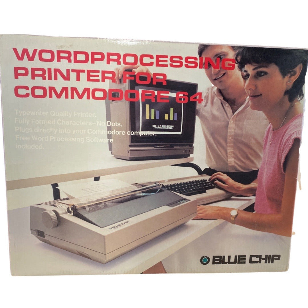 Blue Chip Word Processing Printer for Commodore 64 or 128 or VIC-20