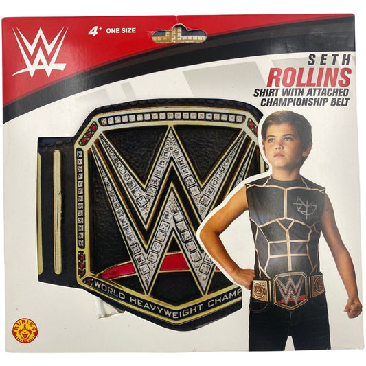 WWE Seth Rollins Shirt with Attached Championship Belt