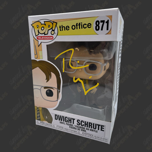 Rainn Wilson (Dwight Schrute) signed The Office Funko POP Figure #871 (w/ JSA)