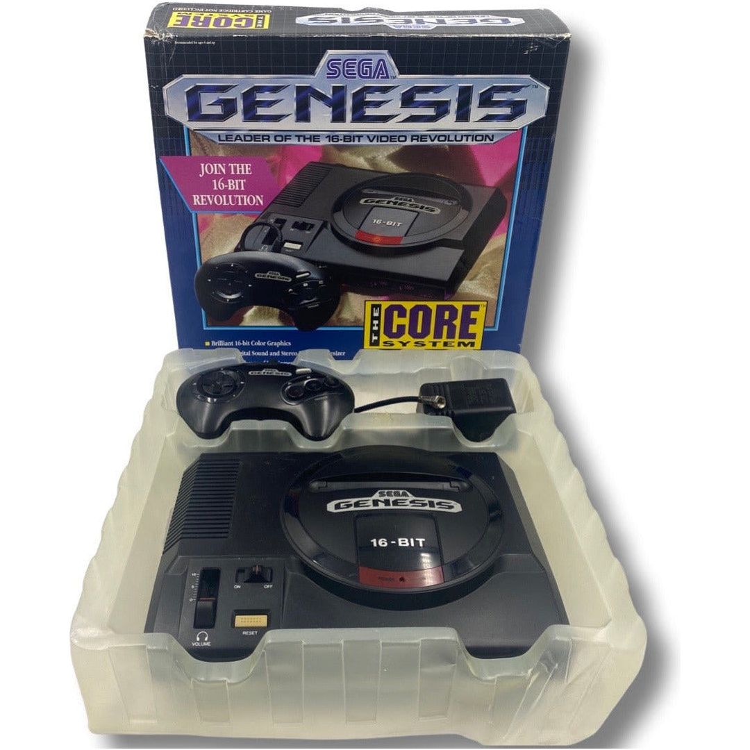 Sega Genesis 16 bit console open deals box