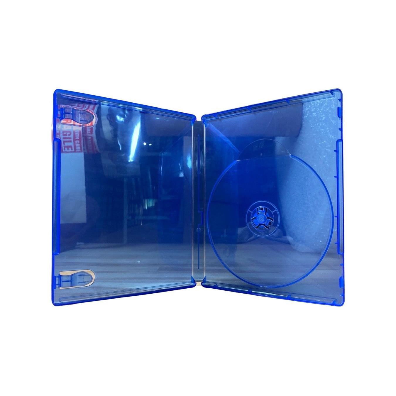 PlayStation 4 Translucent Blue Video Game Replacement Shell Storage Case