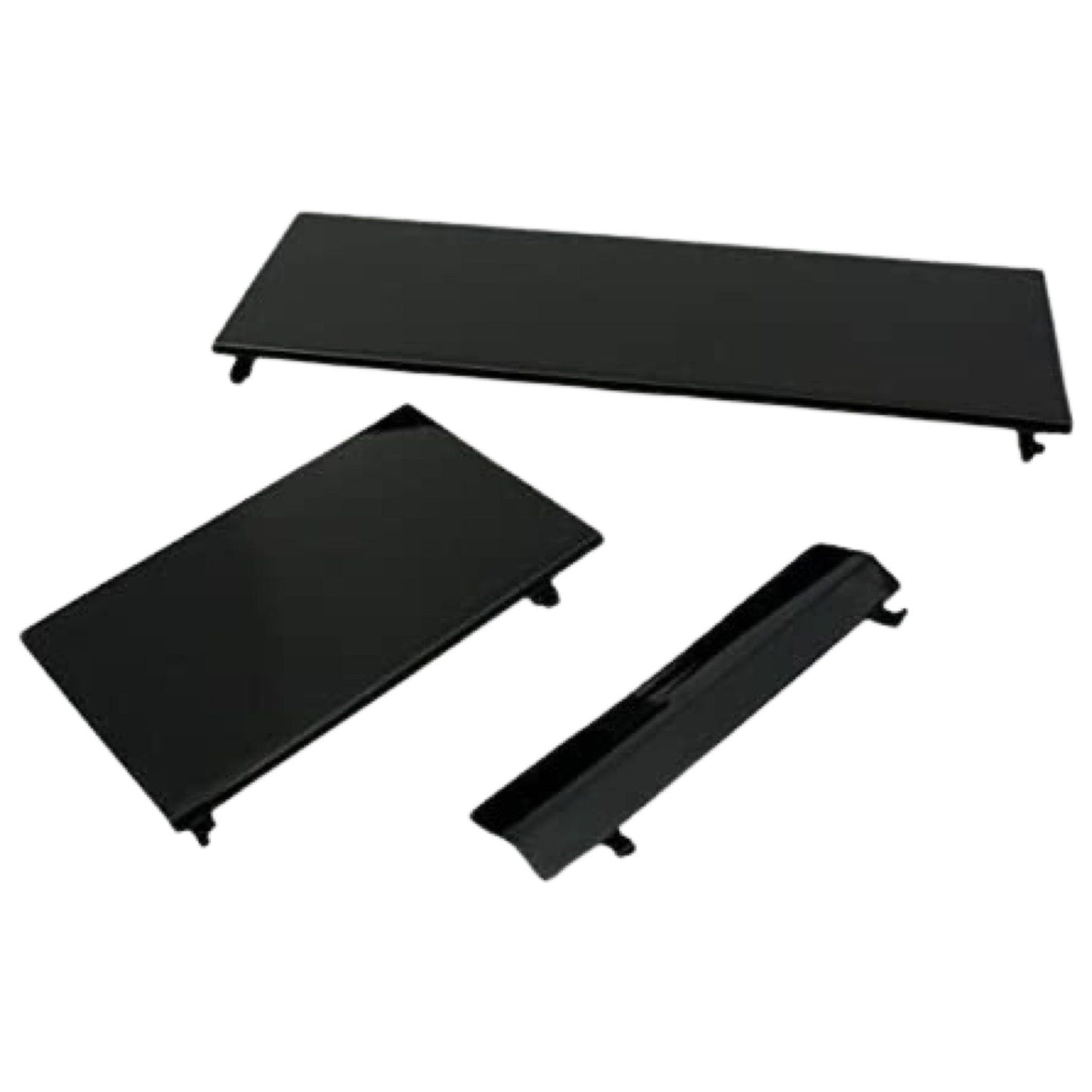 3 Piece Port Dust Covers Doors Compatible With Nintendo Wii (Black)