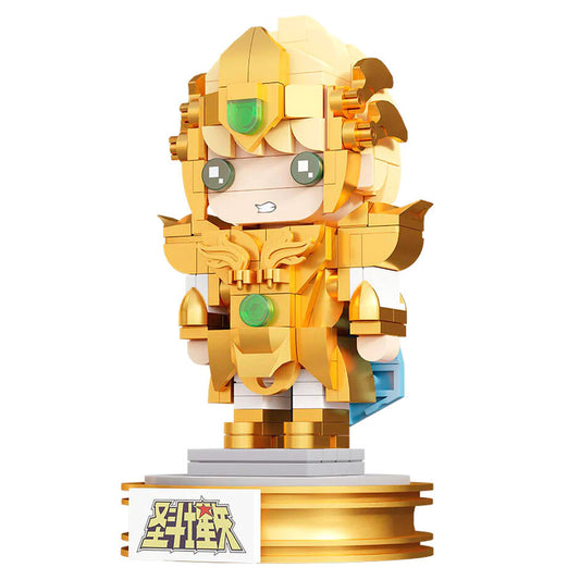 Saint Seiya Leo Aioria Gold Saint Building Blocks Set - 225 Piece Model Kit