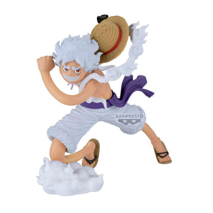 One Piece Luffy Gear 5 Grandista II Figure - Official Banpresto Sun God Nika