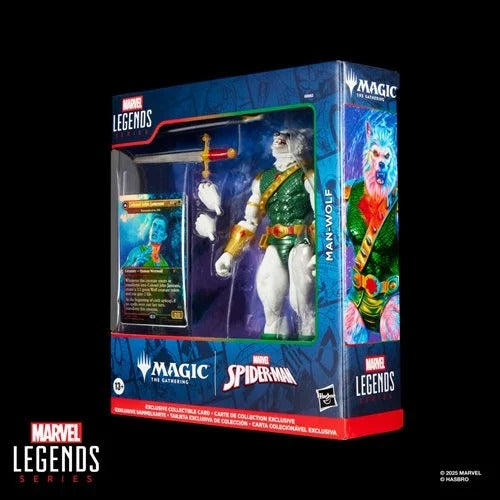 Spider-Man Marvel Legends Magic: The Gathering Man-Wolf 6-Inch Action Figure and Card