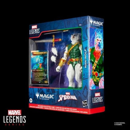 Spider-Man Marvel Legends Magic: The Gathering Man-Wolf 6-Inch Action Figure and Card