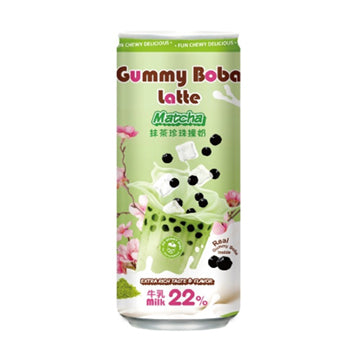 O'S GUMMY BOBA LATTE MATCHA CAN12/15.9FZ