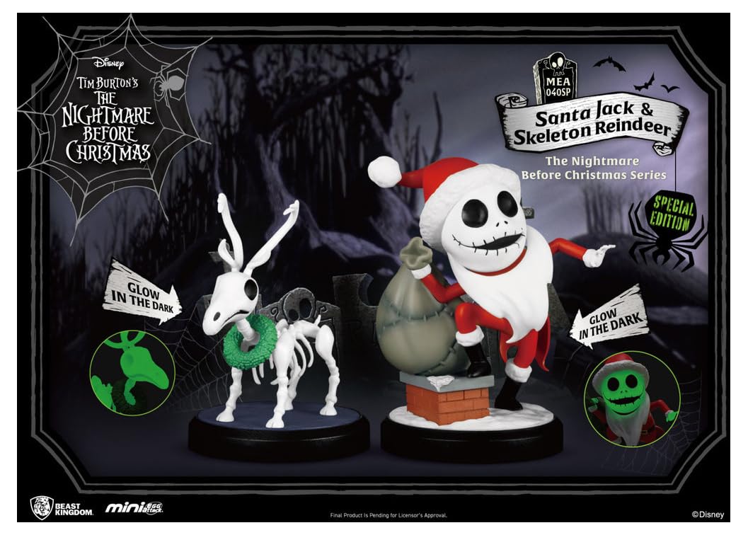 The Nightmare Before Christmas Series, Santa Jack & Skeleton Reindeer