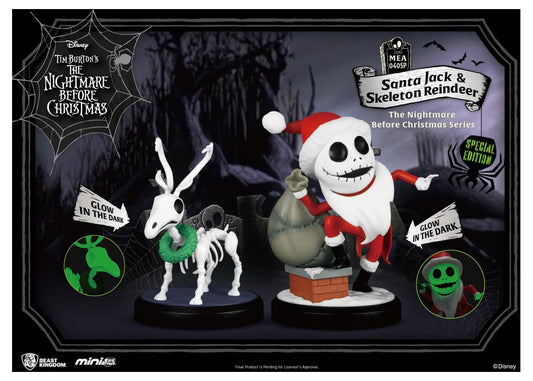 The Nightmare Before Christmas Series, Santa Jack & Skeleton Reindeer