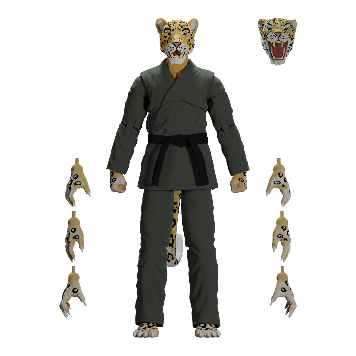 Zoo Jitsu Fighters Jairo the Jaguar Action Figure