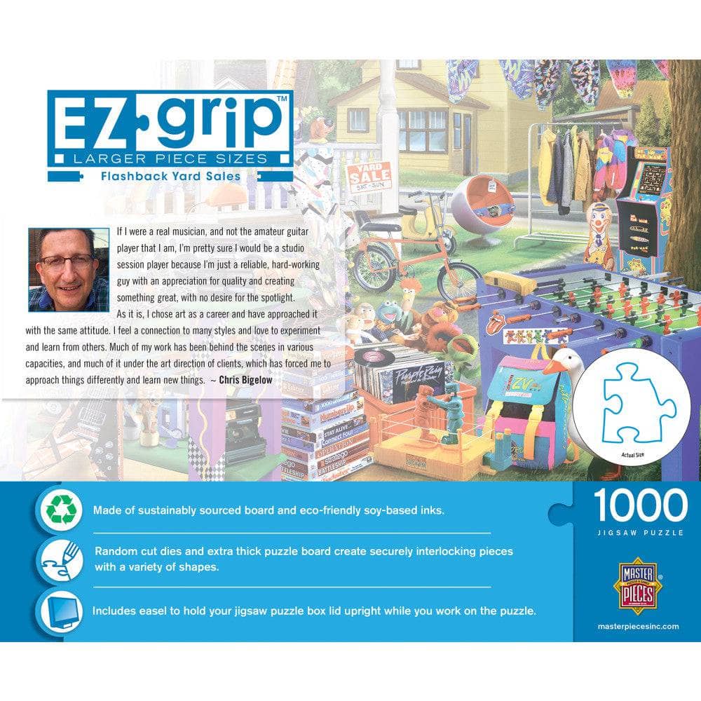 EZ Grip - Flashback Yard Sales 1000 Piece Jigsaw Puzzle