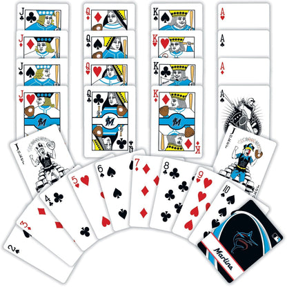 Miami Marlins Playing Cards - 54 Card Deck