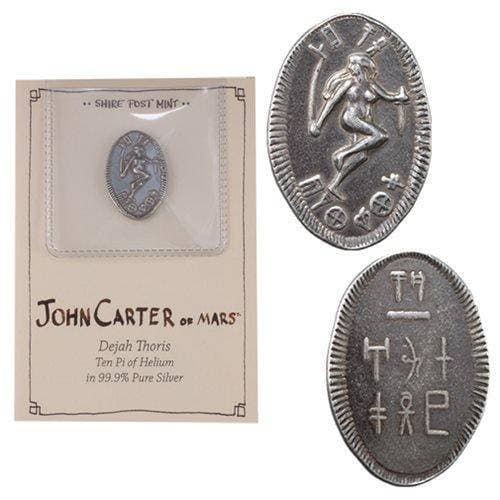 John Carter of Mars Dejah Thoris Silver Ten Pi Coin