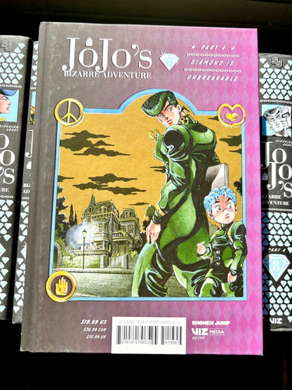 Jojo's Bizarre Adventure Vol 1 Part 4 Diamond is Unbreakable Hardcover