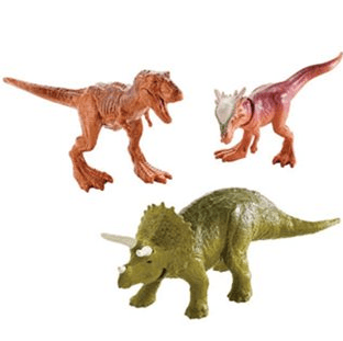 Jurassic World: Fallen Kingdom Dino-Mites 3er-Pack Minifiguren – Triceratops, T-Re