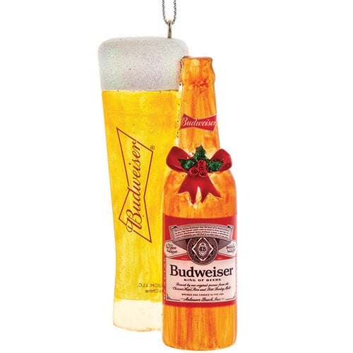 Kurt Adler - Budweiser Beer Ornament - Choose your Style