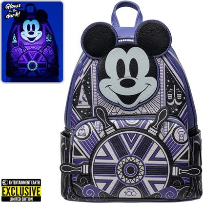 Loungefly Disney 100 Art Deco Mickey Mouse Mini-Backpack - Entertainment Earth Exclusive