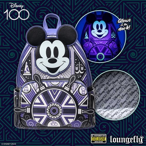 Loungefly Disney 100 Art Deco Mickey Mouse Mini-Backpack - Entertainment Earth Exclusive