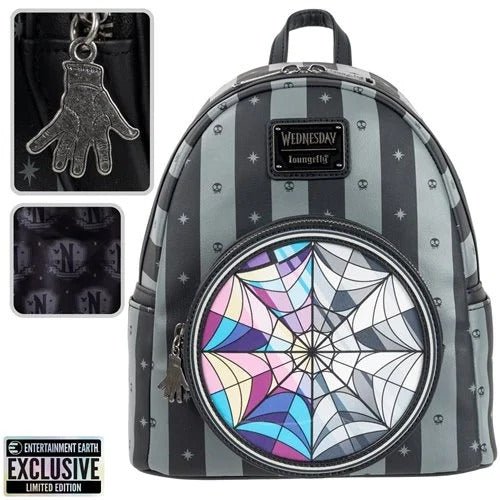 Loungefly Wednesday Nevermore Mini-Backpack - Entertainment Earth Exclusive