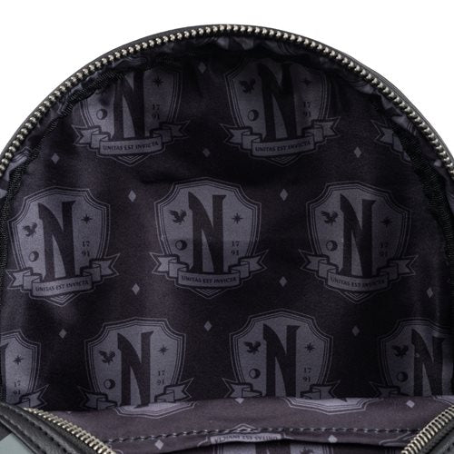 Loungefly Wednesday Nevermore Mini-Backpack - Entertainment Earth Exclusive