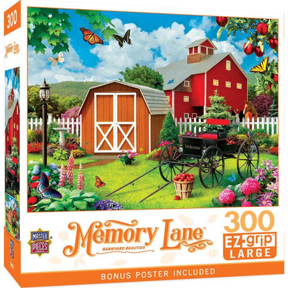 Memory Lane - Barnyard Beauties 300 Piece EZ Grip Jigsaw Puzzle