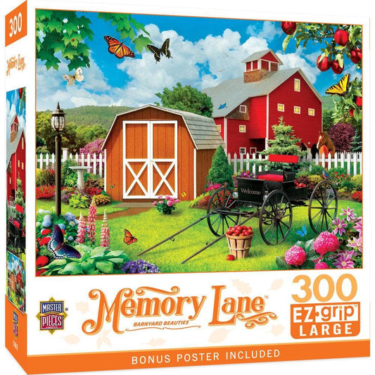 Memory Lane - Barnyard Beauties 300 Piece EZ Grip Jigsaw Puzzle