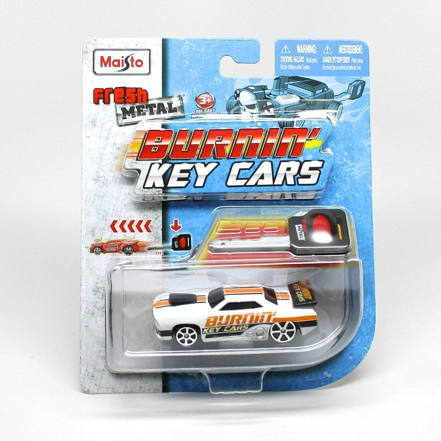 1:64 3" Fresh Metal Burnin Key Cars Assorted Styles