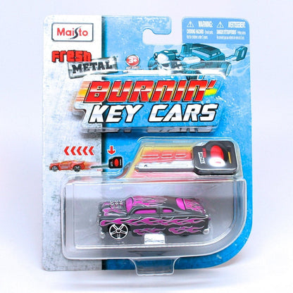 1:64 3" Fresh Metal Burnin Key Cars Assorted Styles