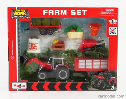 1:64 3" Mini Work Machines Tractors & Farm Gift Set